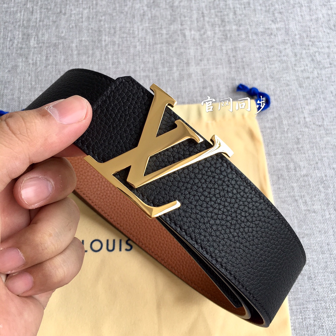 Louis Vuitton Male Leather Belt M-l