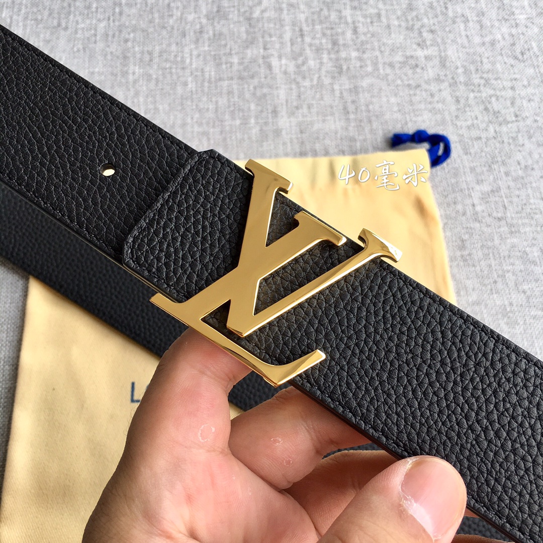 Louis Vuitton Male Leather Belt M-l