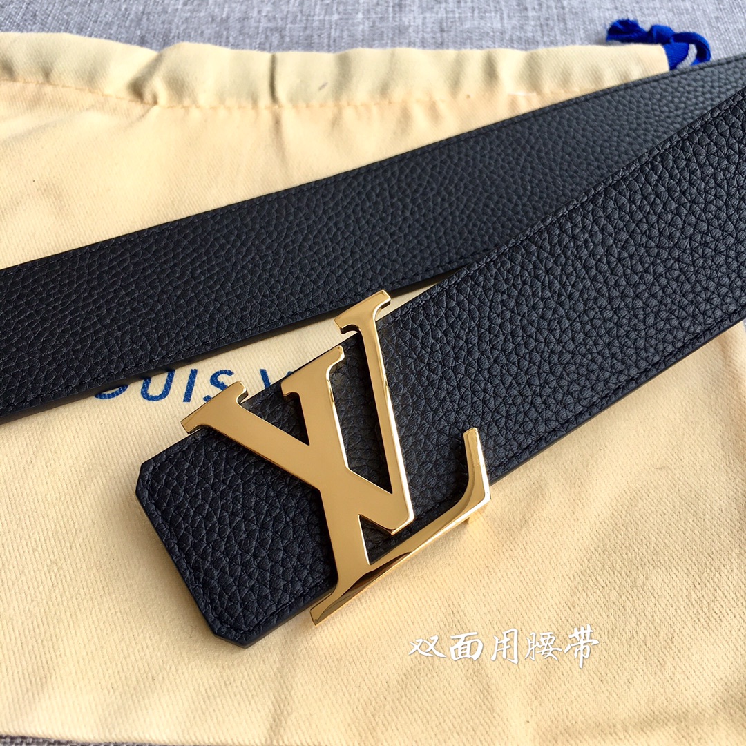 Louis Vuitton Male Leather Belt M-l
