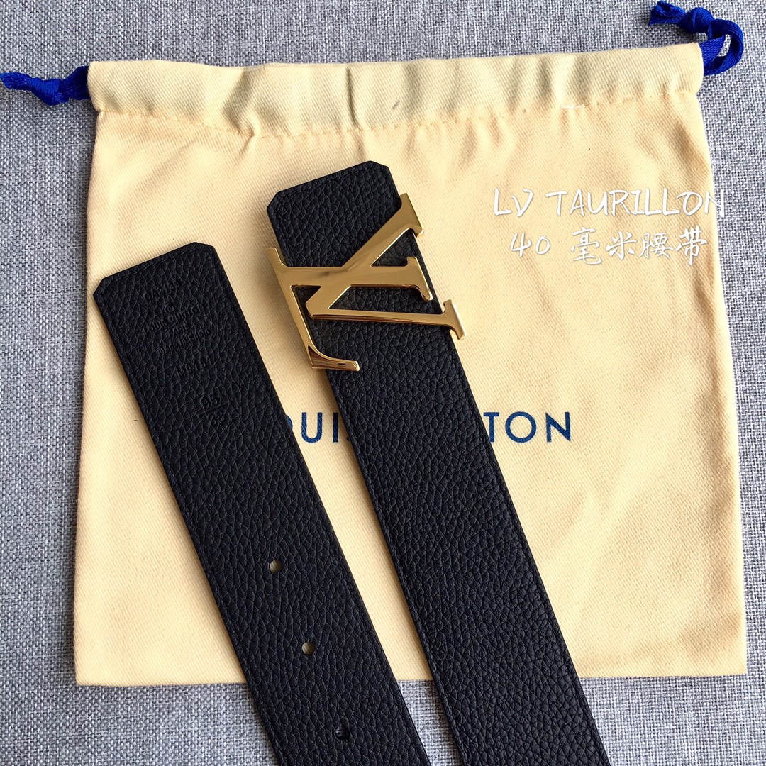 Louis Vuitton Male Leather Belt M-l