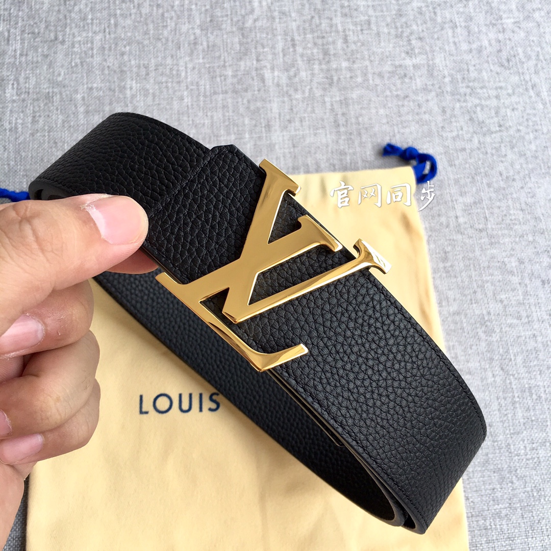 Louis Vuitton Male Leather Belt M-l