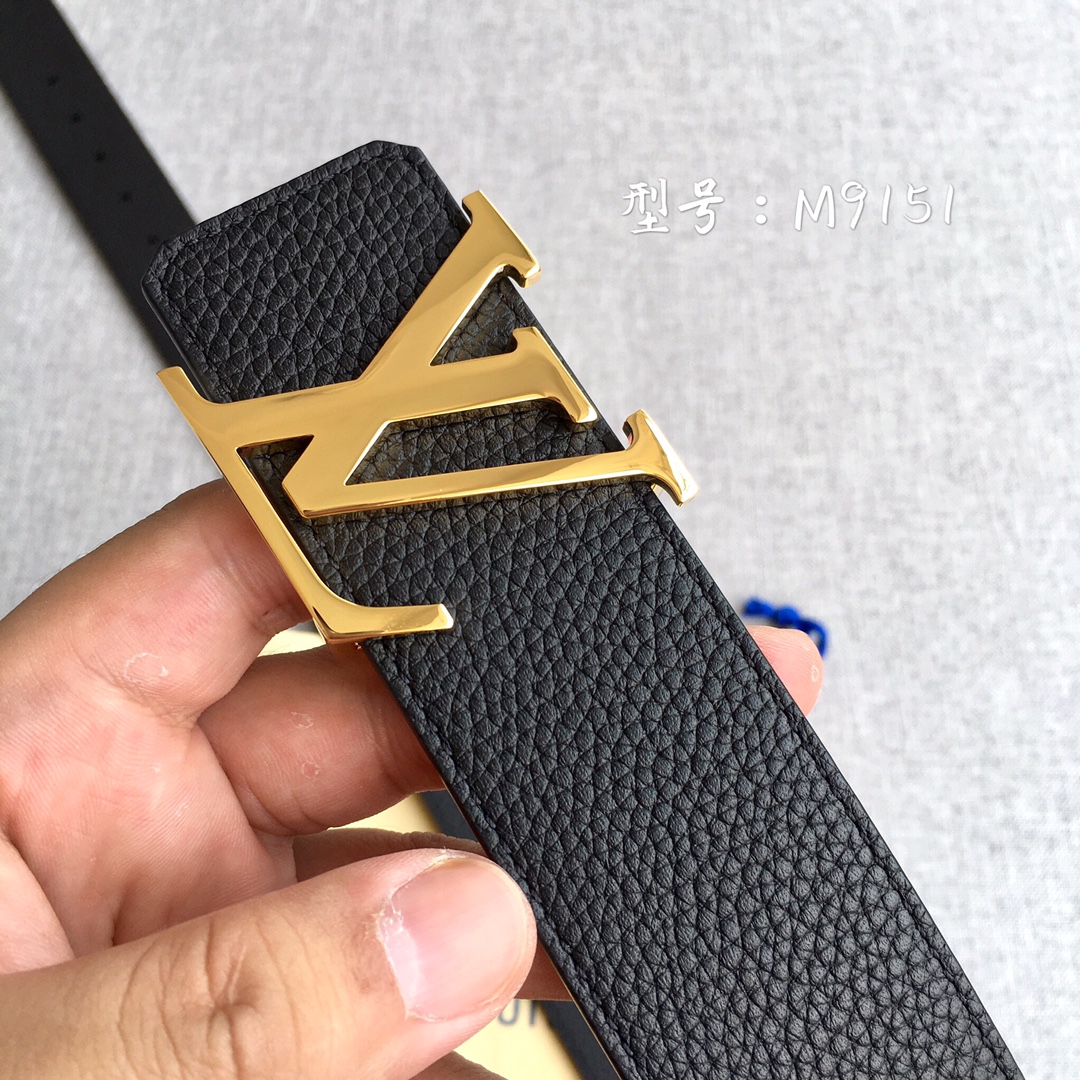 Louis Vuitton Male Leather Belt M-l