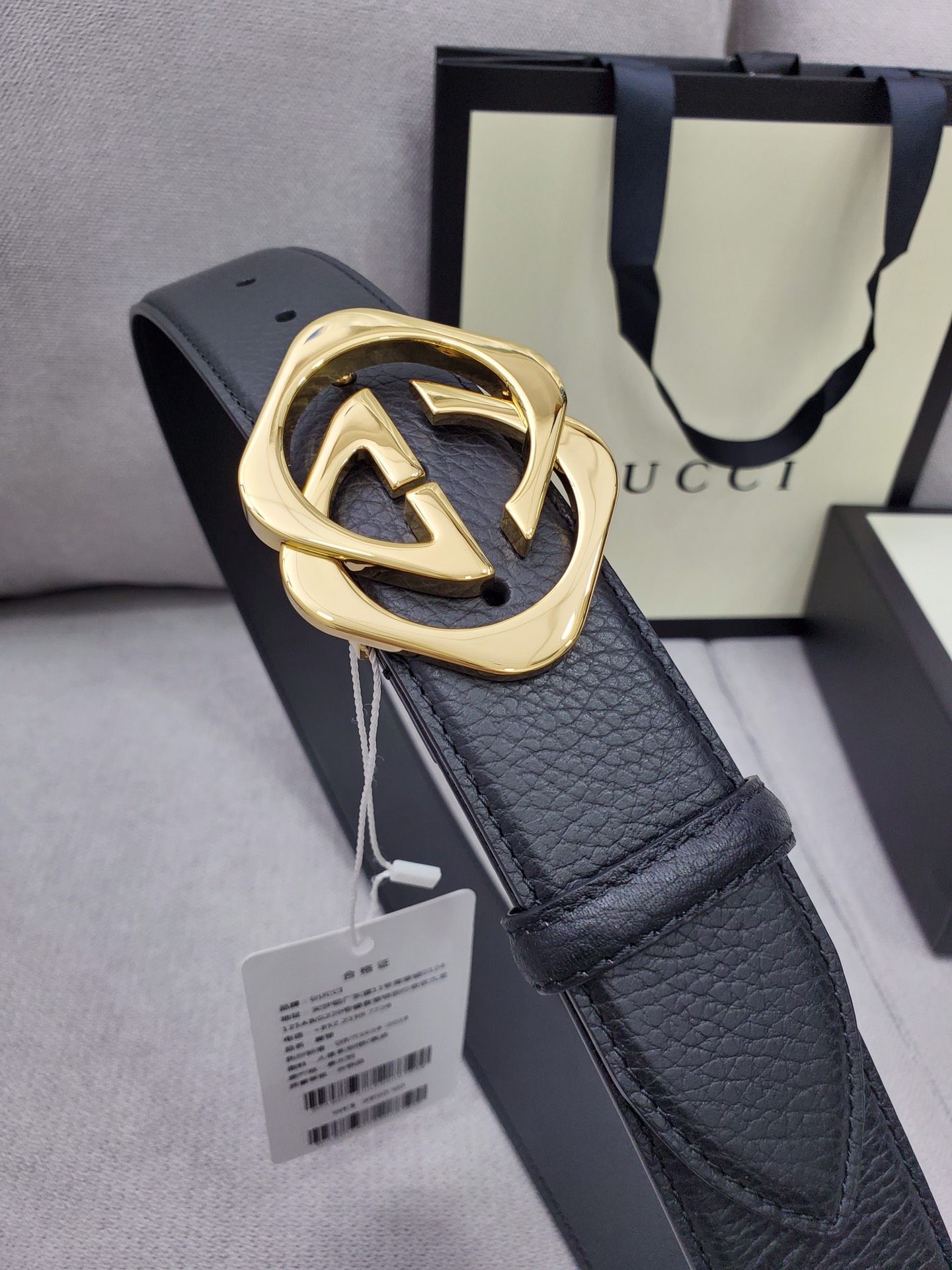 Gucci Leather Belt Top Grain Leather M