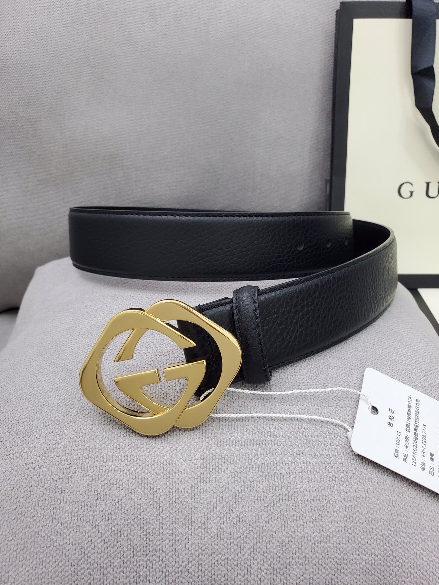 Gucci Leather Belt Top Grain Leather M
