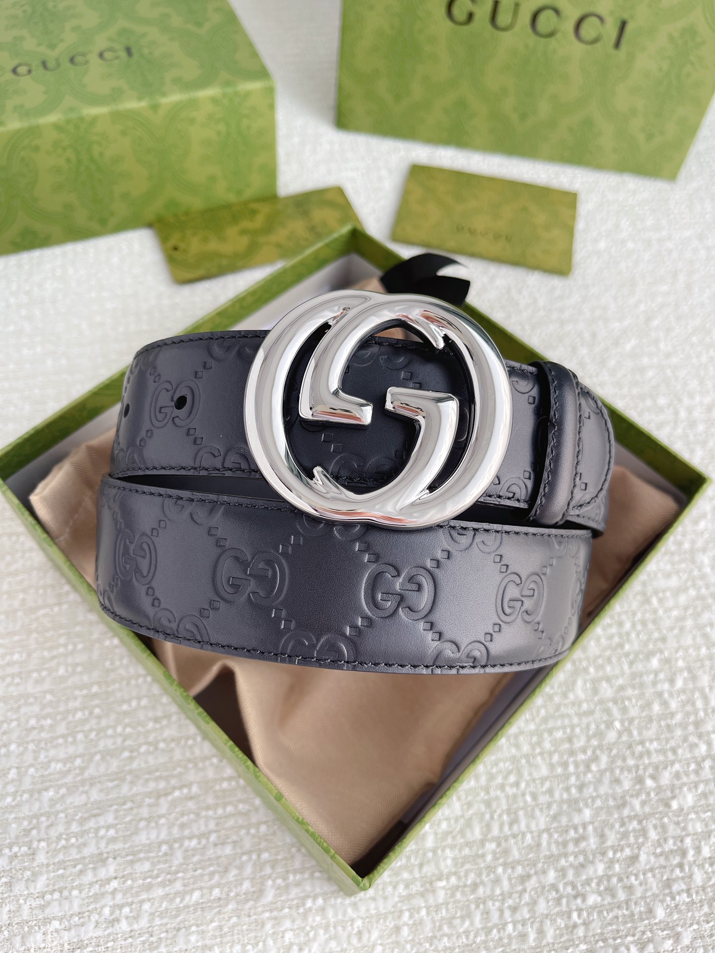Gucci Basic Belt Cow Leather M