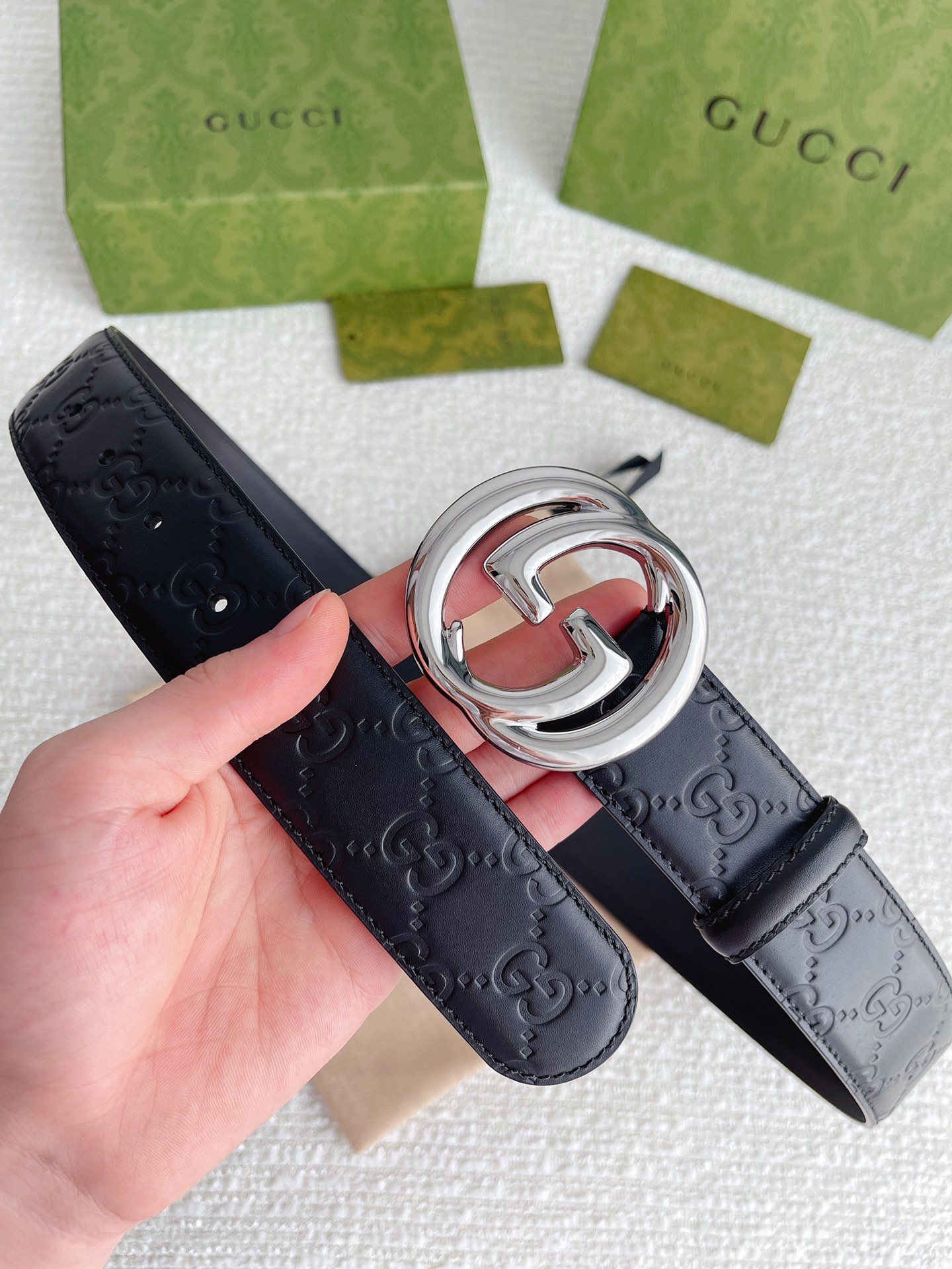 Gucci Basic Belt Cow Leather M