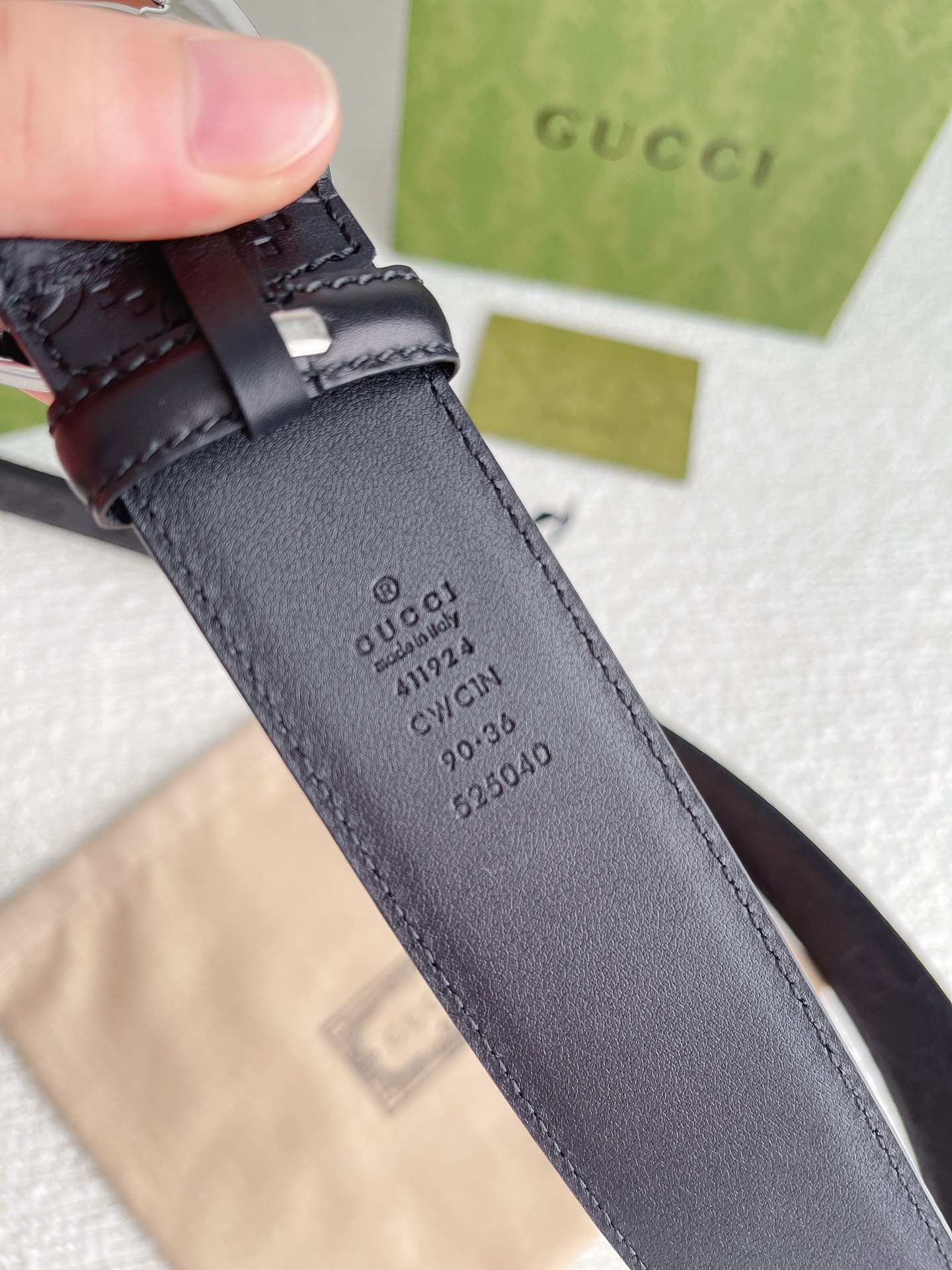 Gucci Basic Belt Cow Leather M