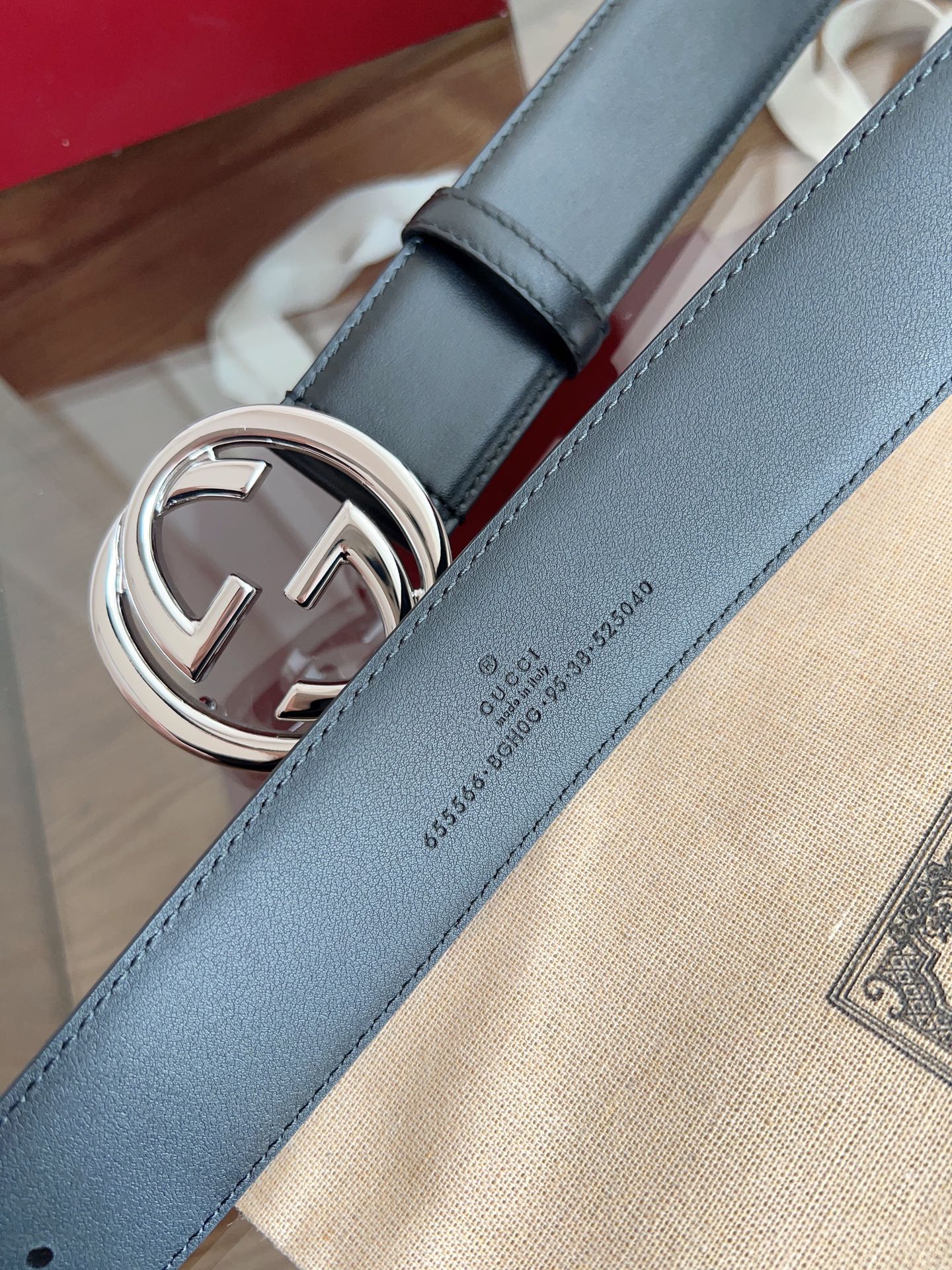 Gucci Male Basic Belt Cow Leather M-l