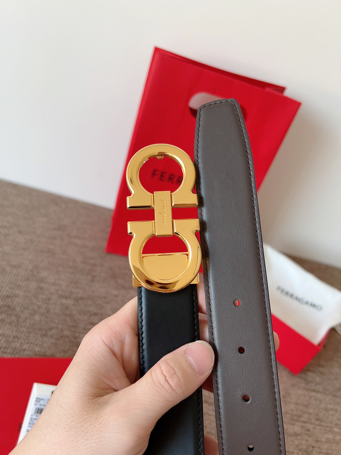 Salvatore Ferragamo Leather Belt