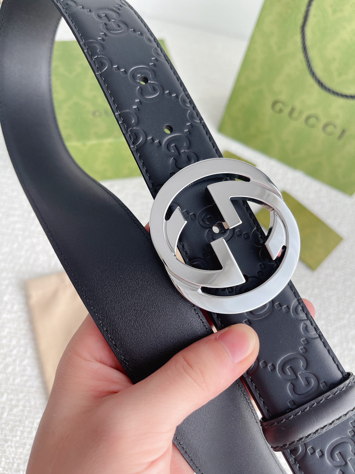 Gucci Basic Belt Cow Leather M