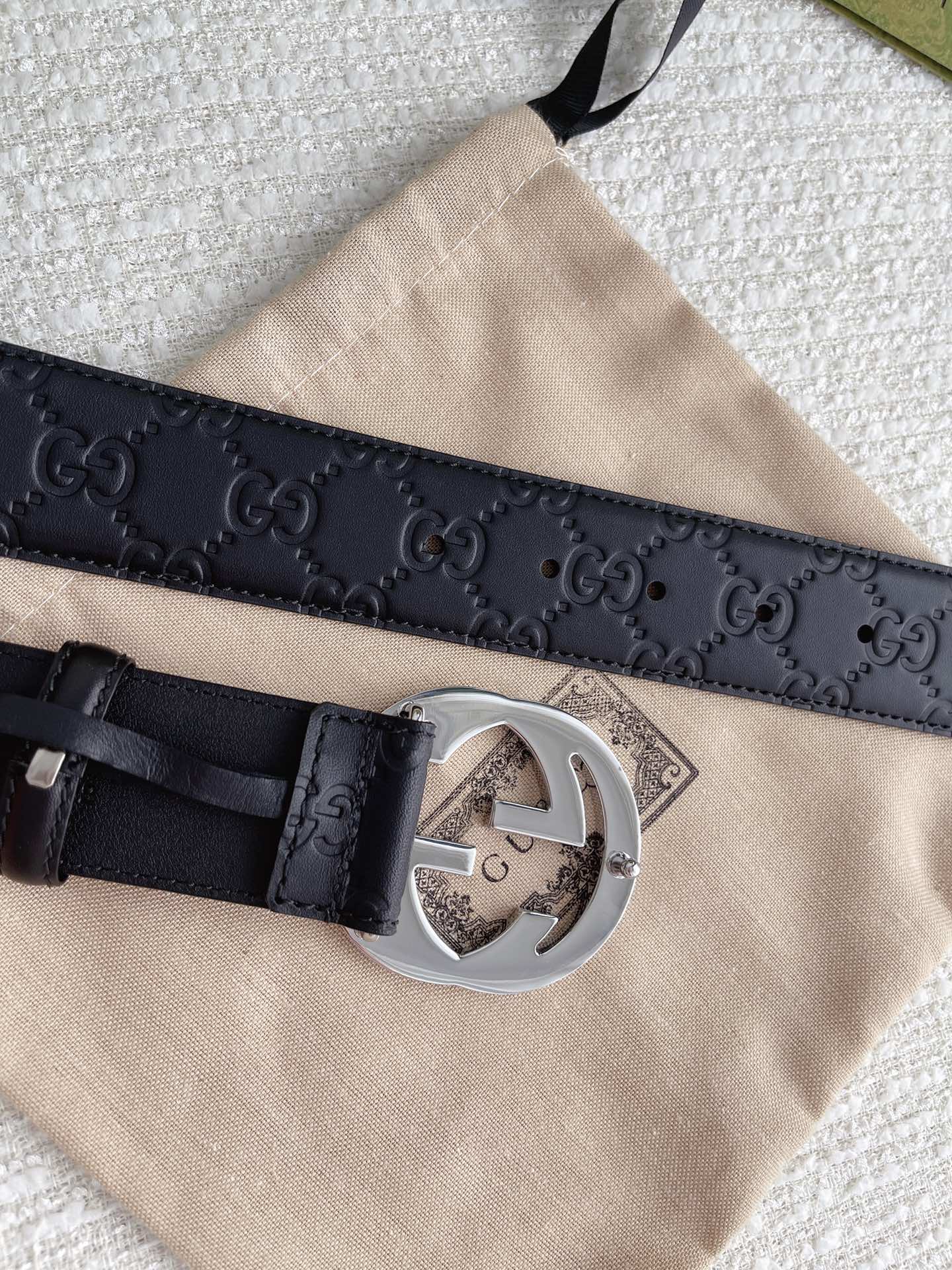 Gucci Basic Belt Cow Leather M