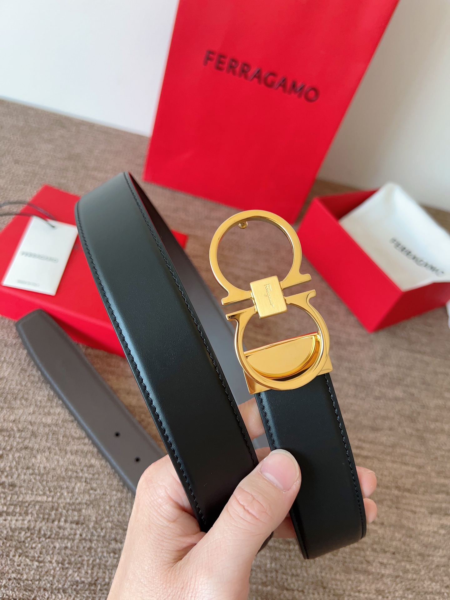 Salvatore Ferragamo Leather Belt