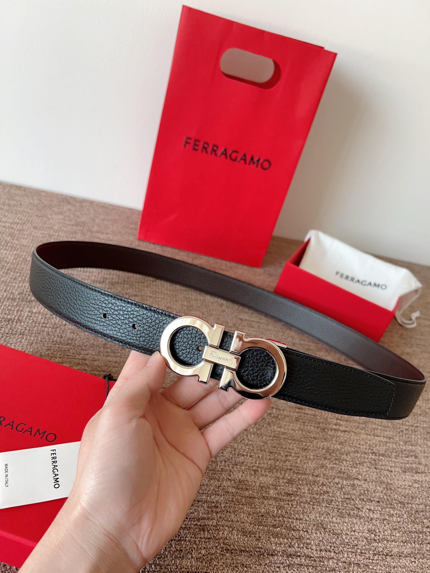 Salvatore Ferragamo Leather Belt