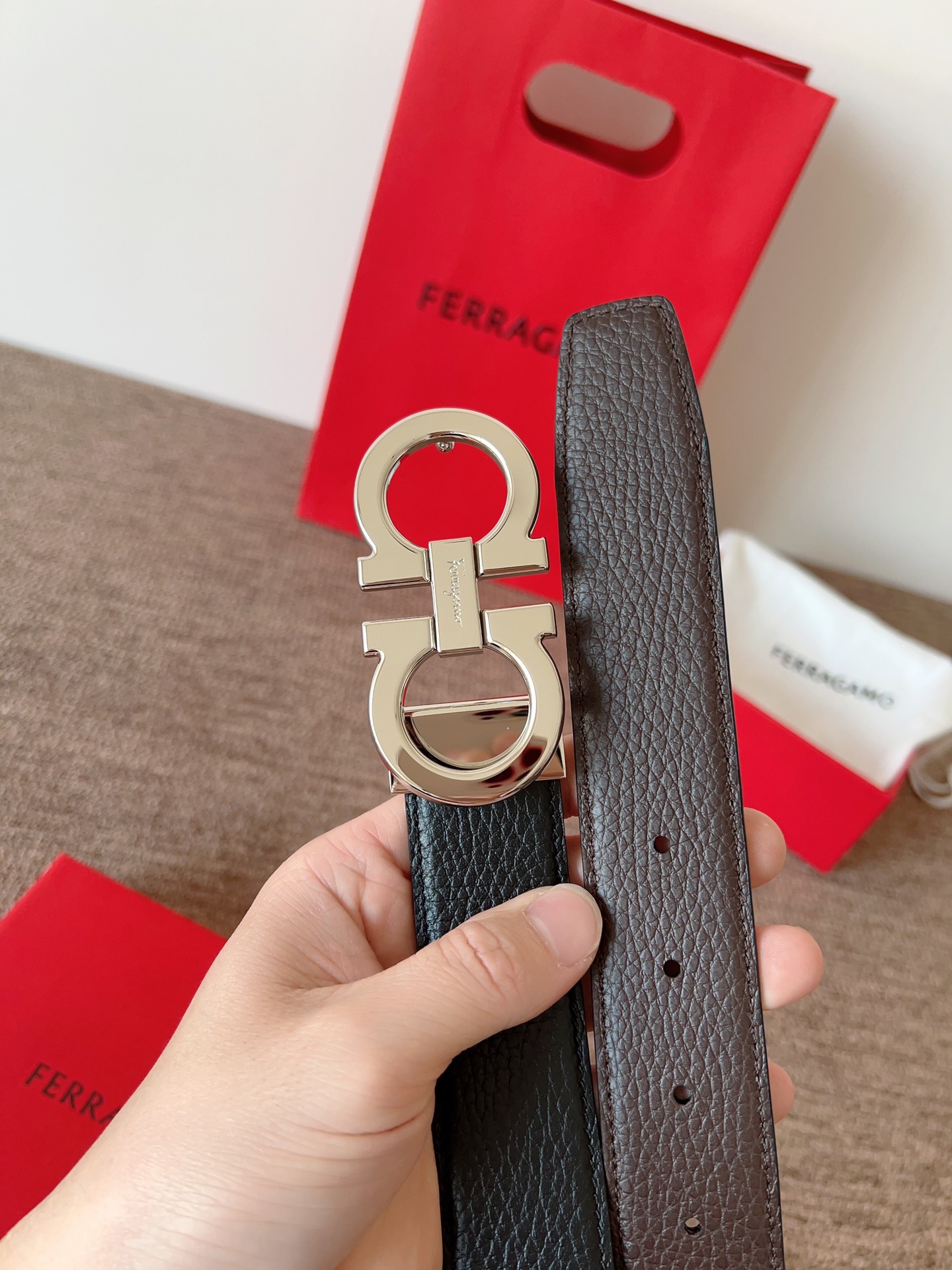 Salvatore Ferragamo Leather Belt