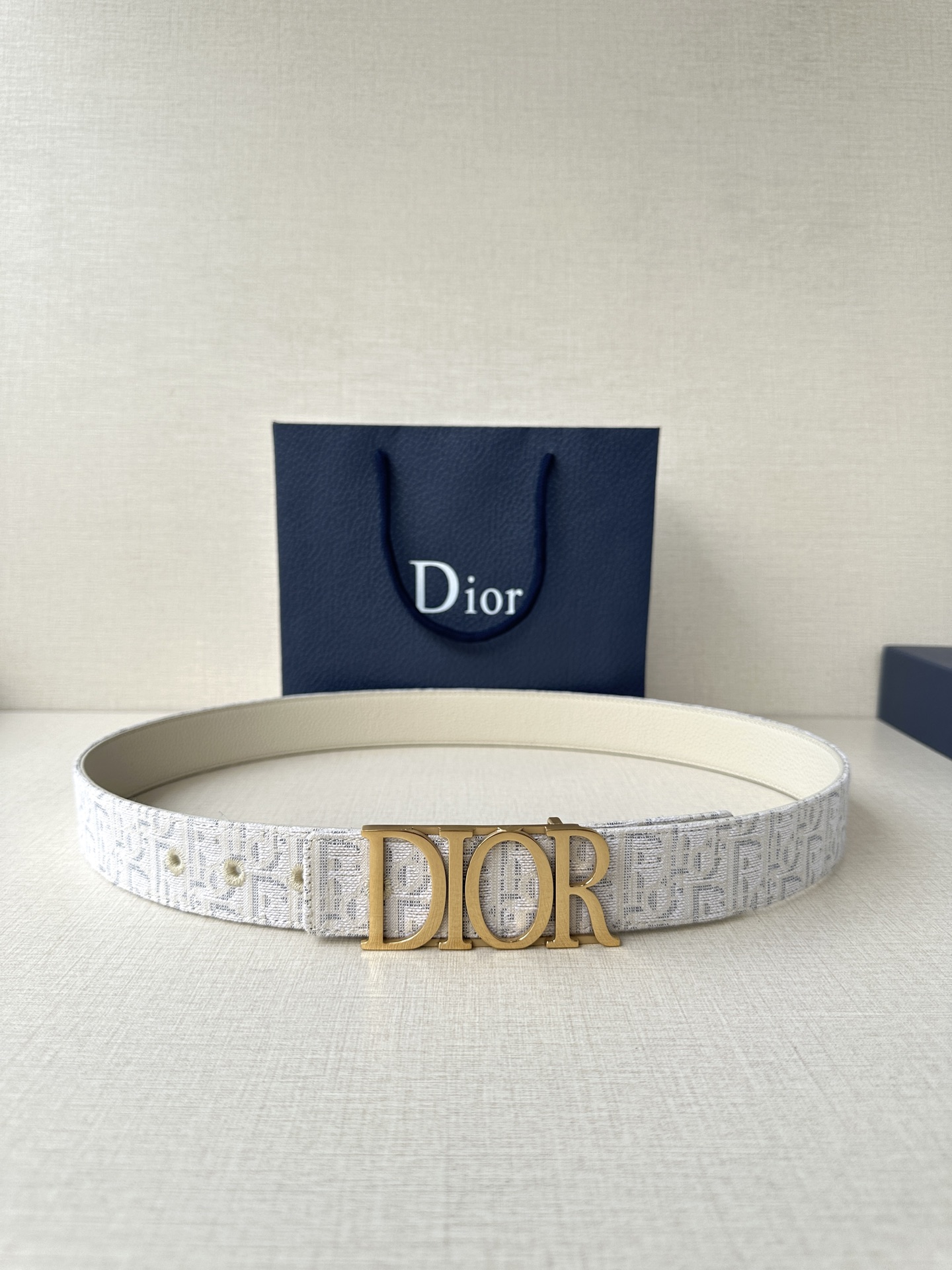 Dior Leather Belt Top Grain Leather M