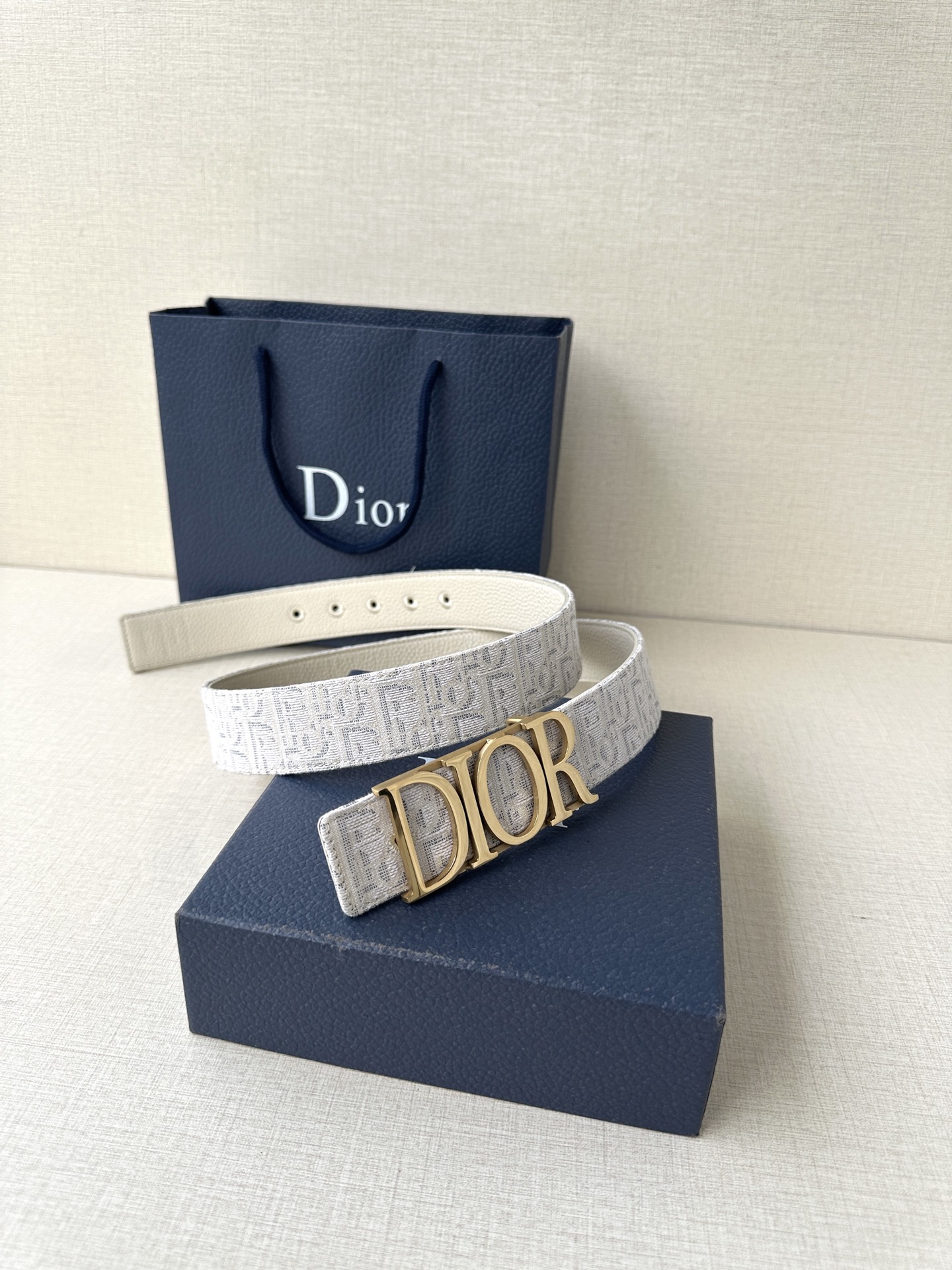Dior Leather Belt Top Grain Leather M