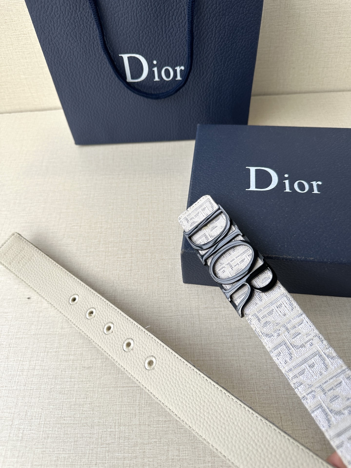Dior Leather Belt Top Grain Leather M