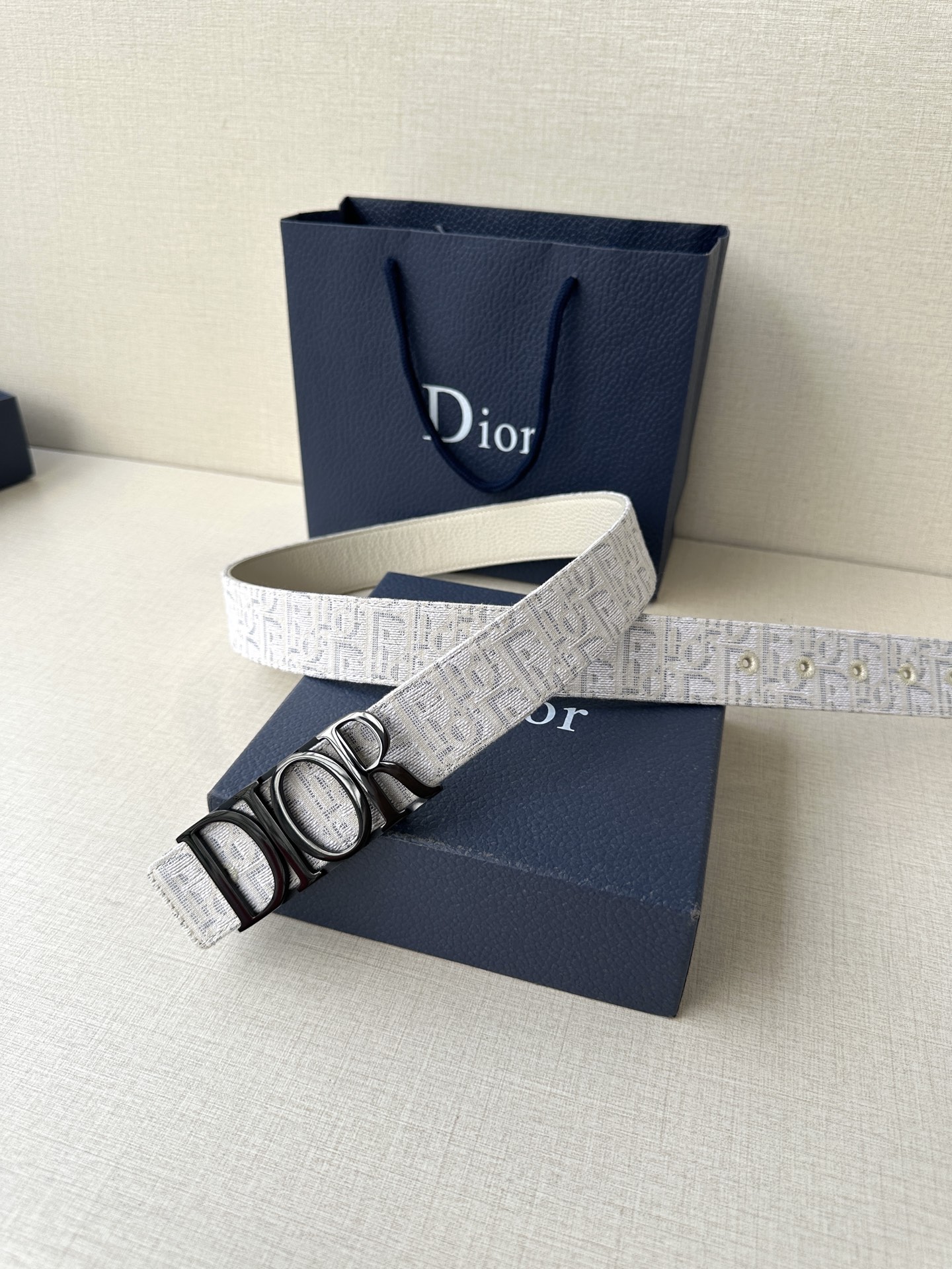 Dior Leather Belt Top Grain Leather M