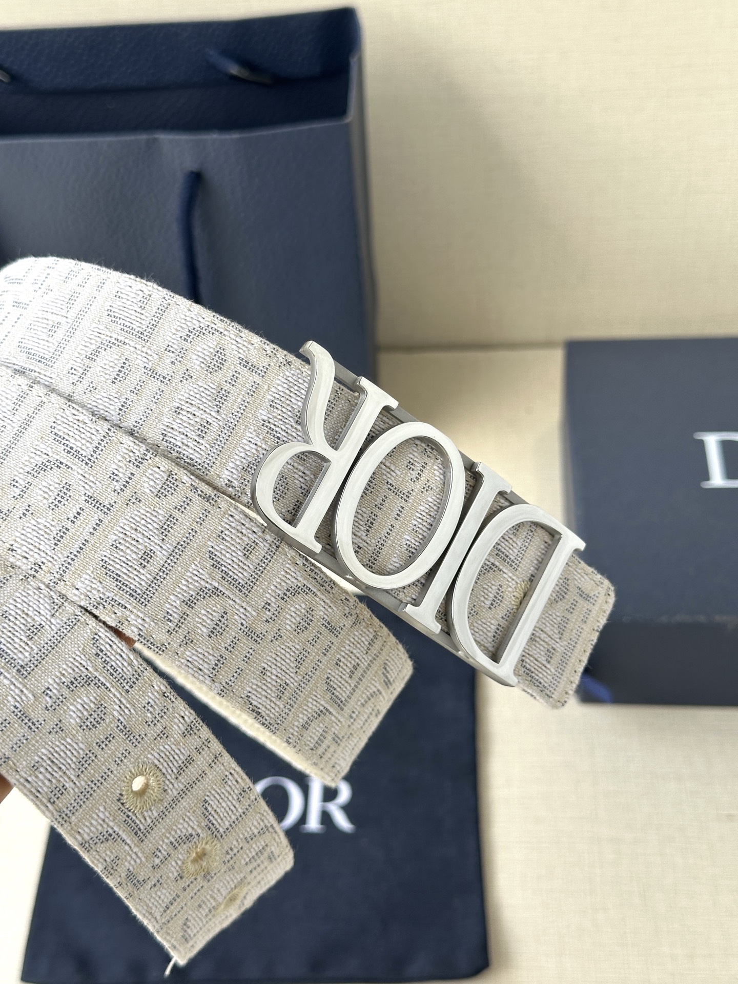 Dior Leather Belt Top Grain Leather M