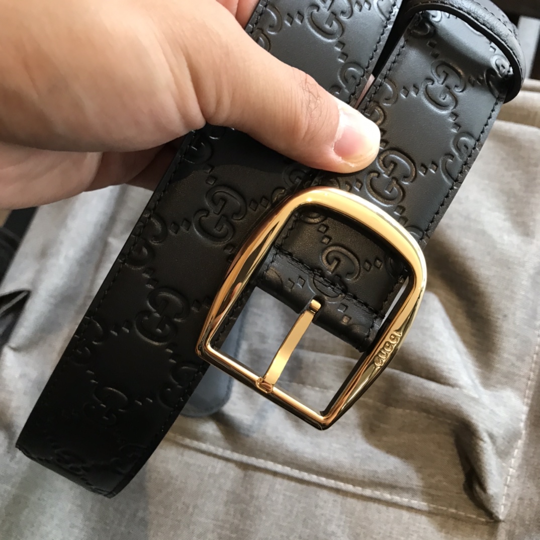Gucci Leather Belt Top Grain Leather M
