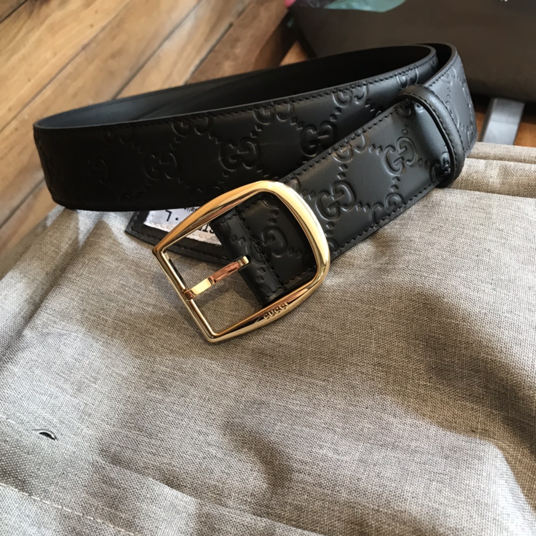 Gucci Leather Belt Top Grain Leather M