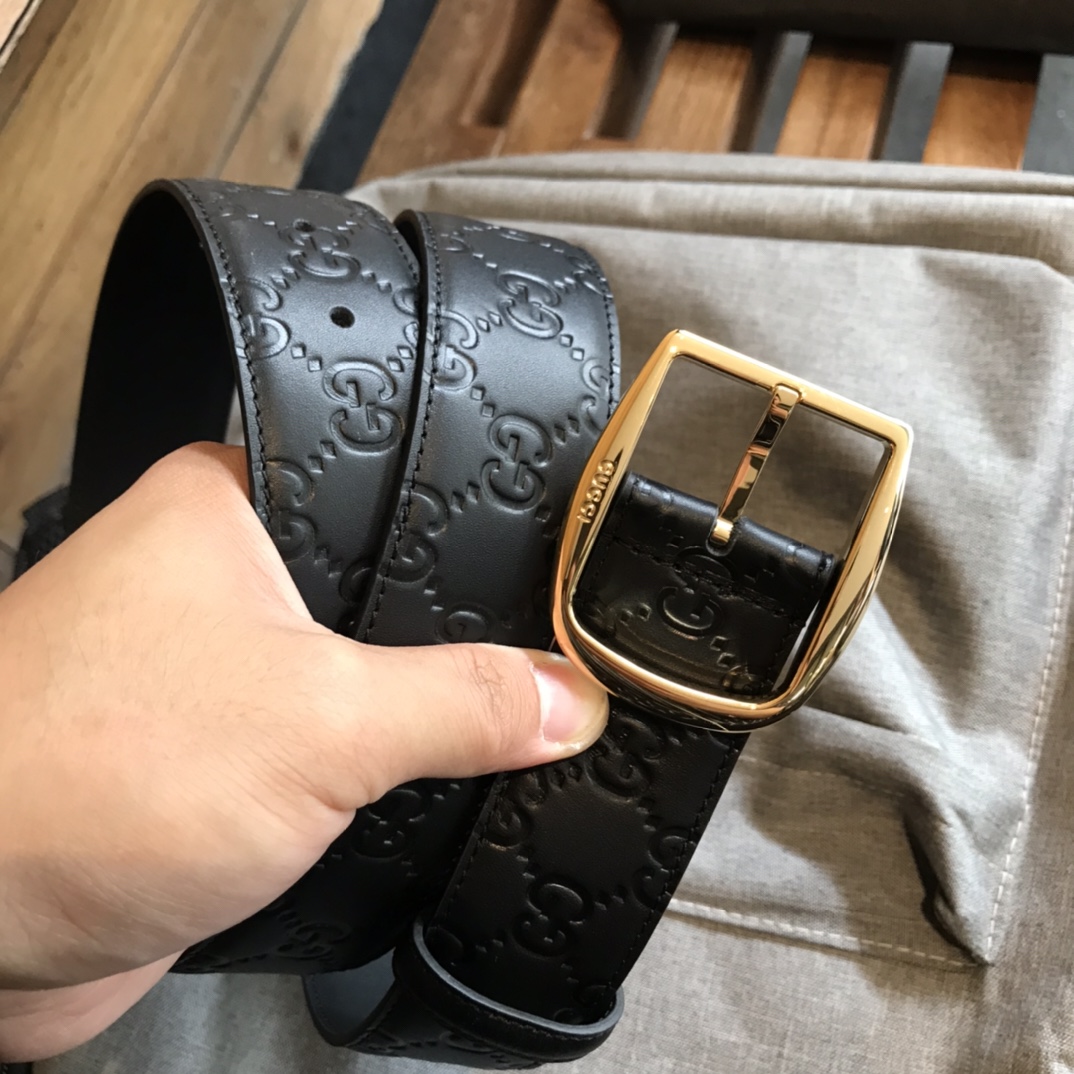Gucci Leather Belt Top Grain Leather M