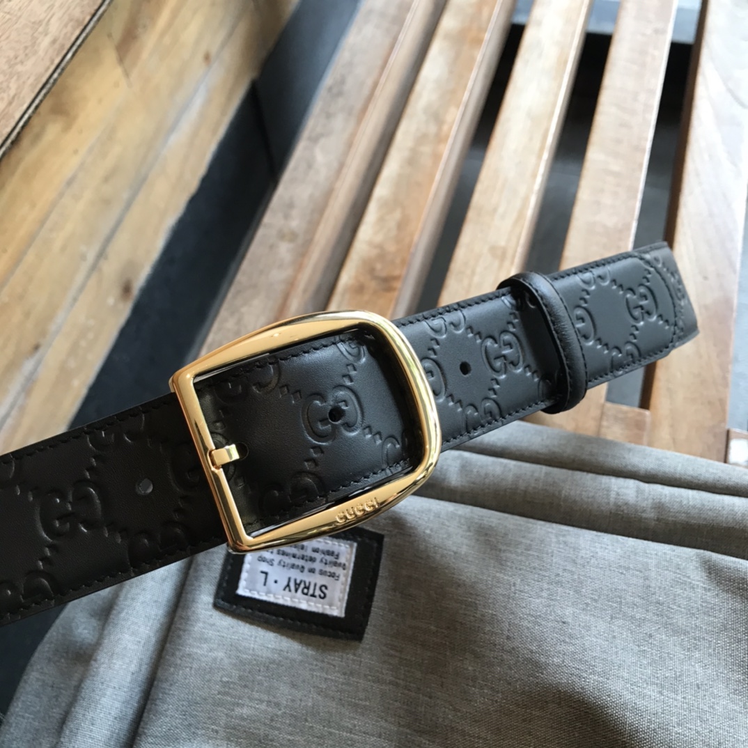 Gucci Leather Belt Top Grain Leather M