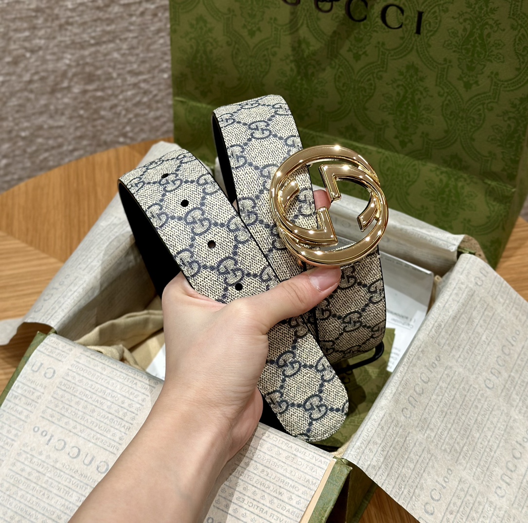 Gucci Male Basic Belt Canvas Black S-m