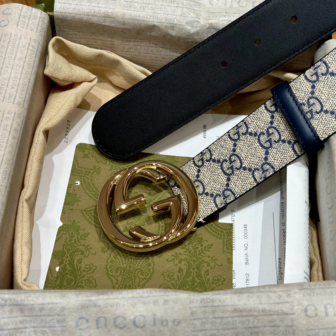 Gucci Male Basic Belt Canvas Black S-m