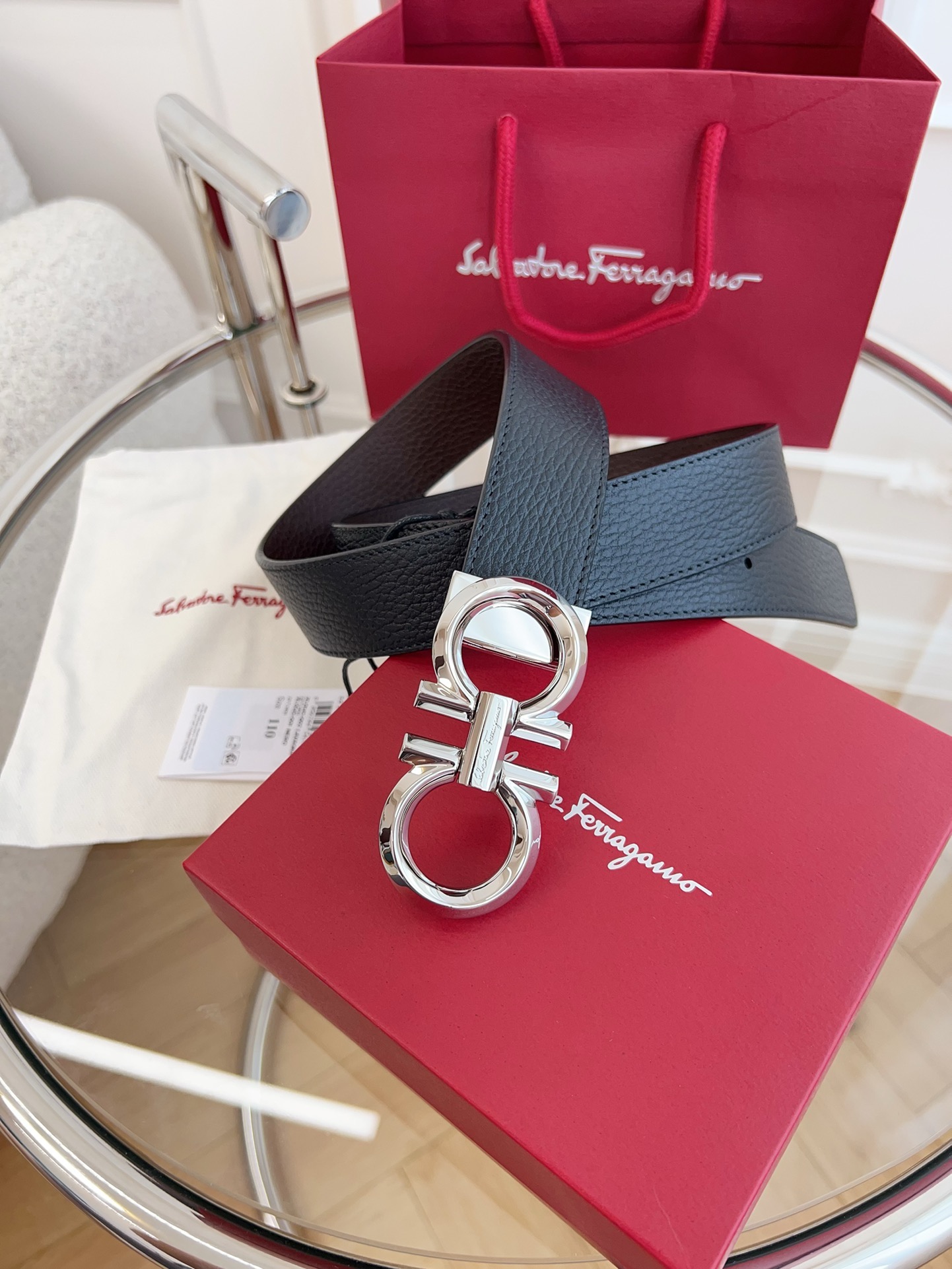 Salvatore Ferragamo Leather Belt M