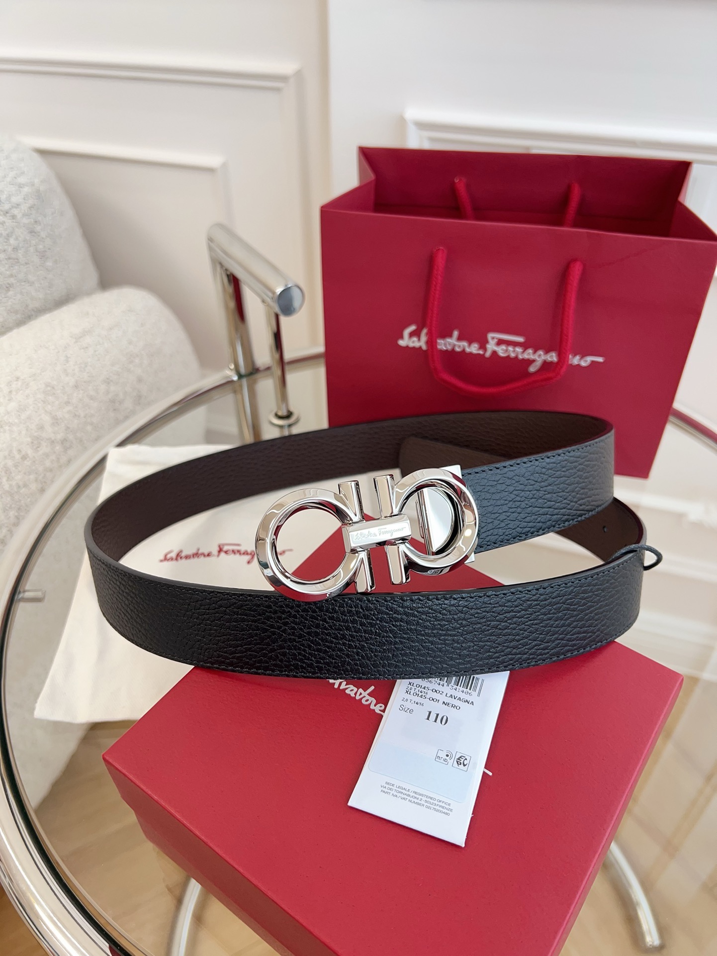 Salvatore Ferragamo Leather Belt M