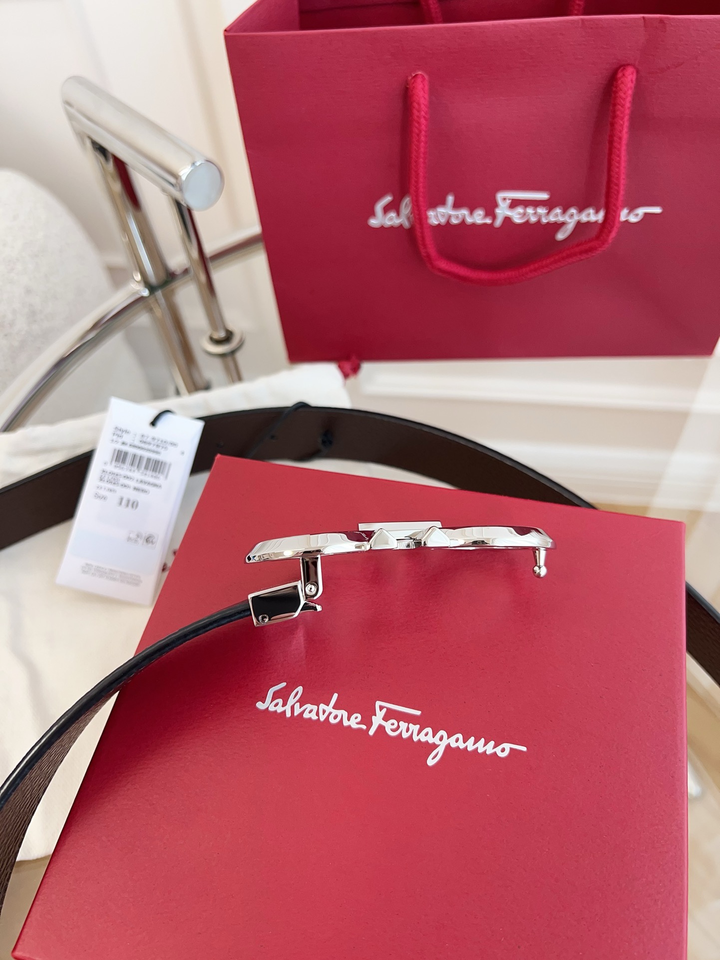 Salvatore Ferragamo Leather Belt M