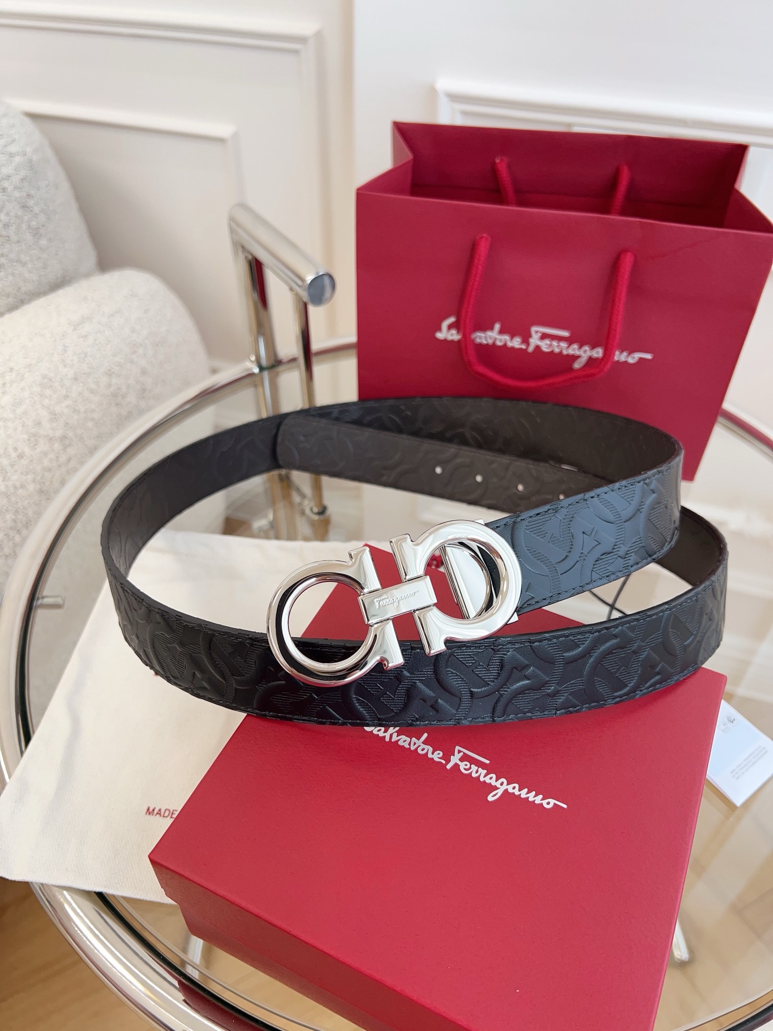 Salvatore Ferragamo Leather Belt M