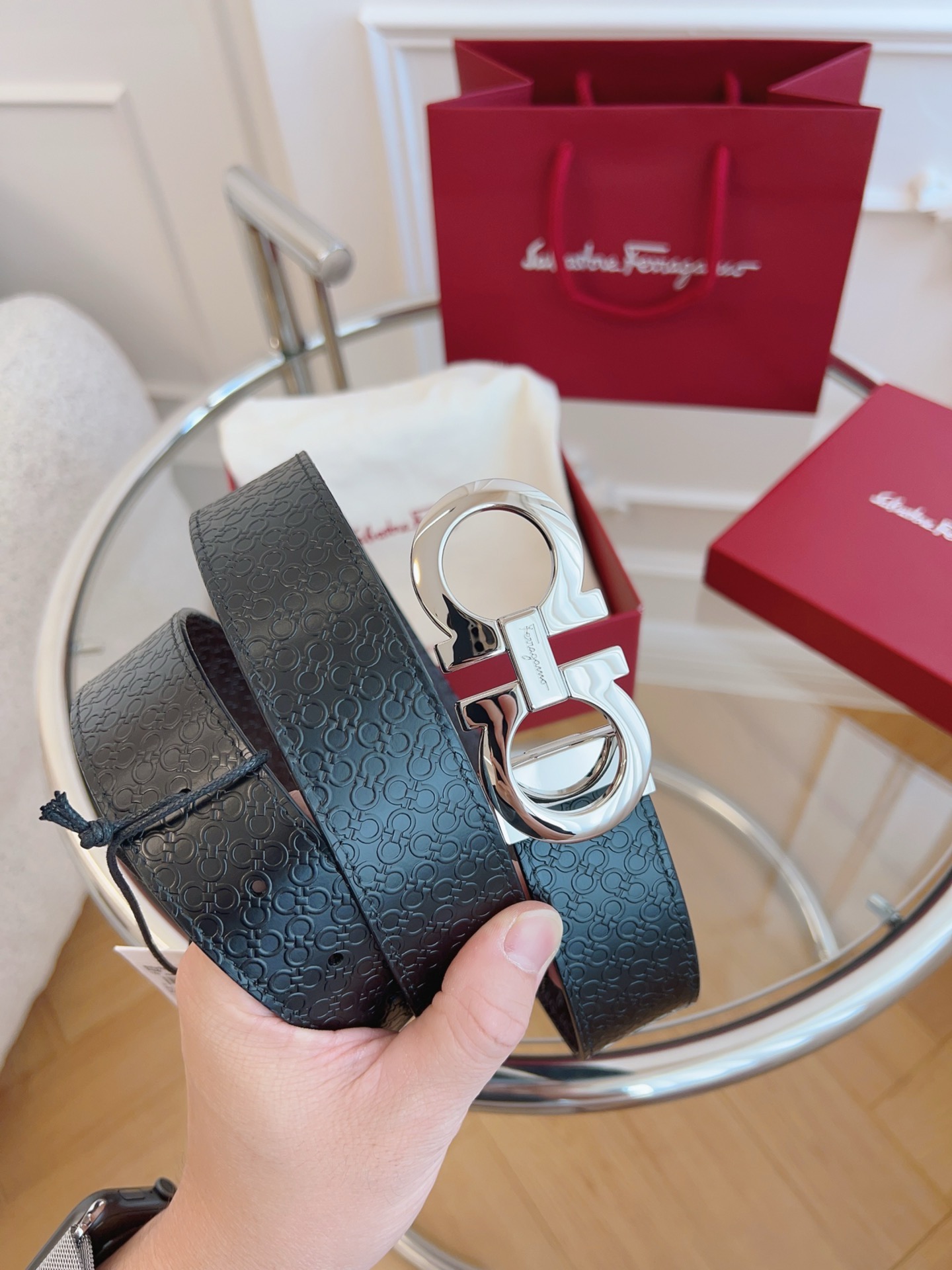 Salvatore Ferragamo Leather Belt M