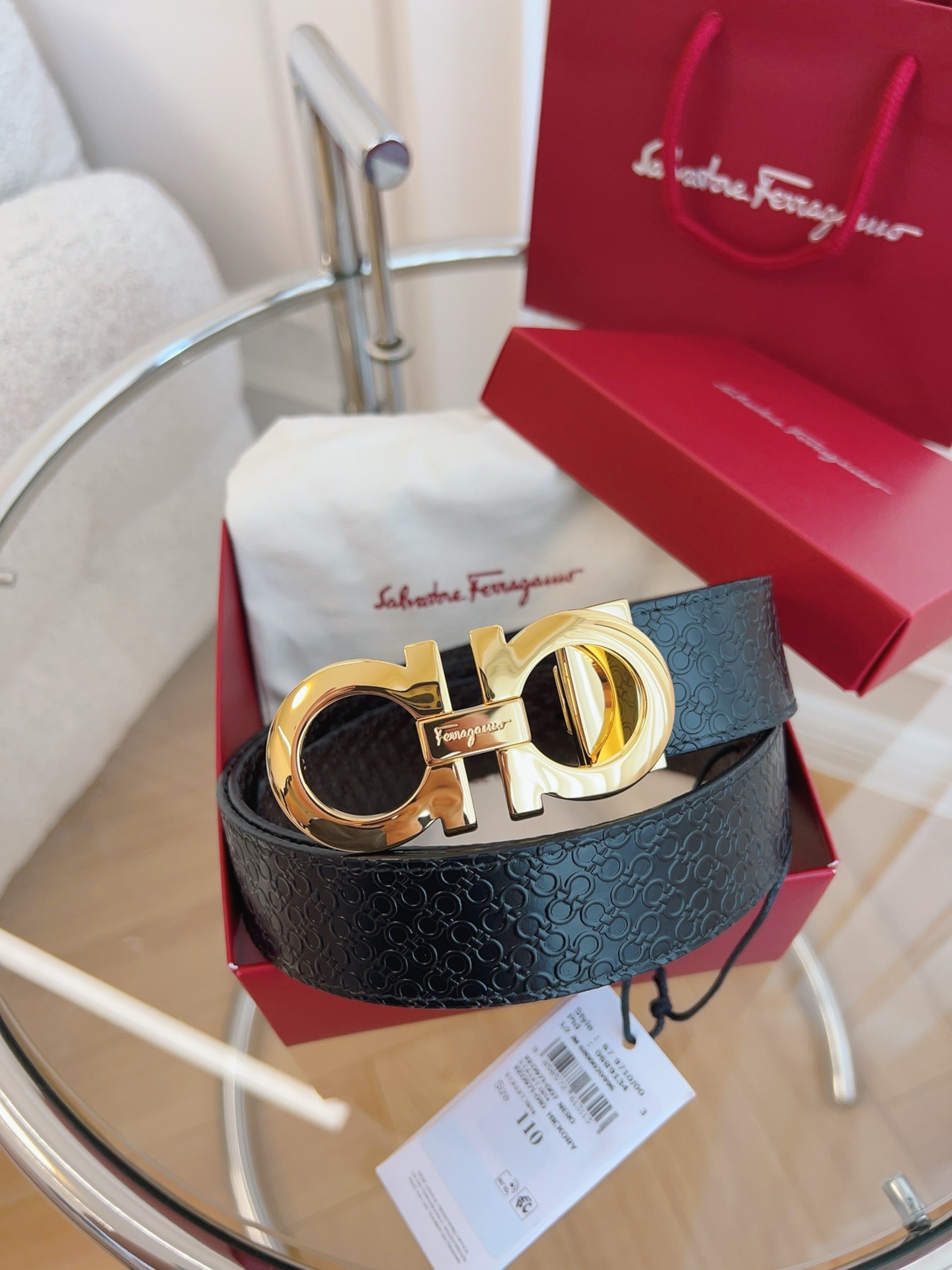Salvatore Ferragamo Leather Belt M