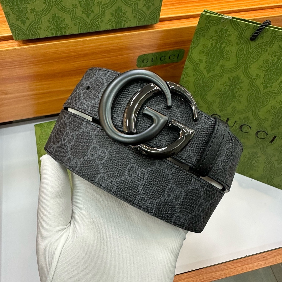 Gucci Basic Belt Top Grain Leather Waterproof M