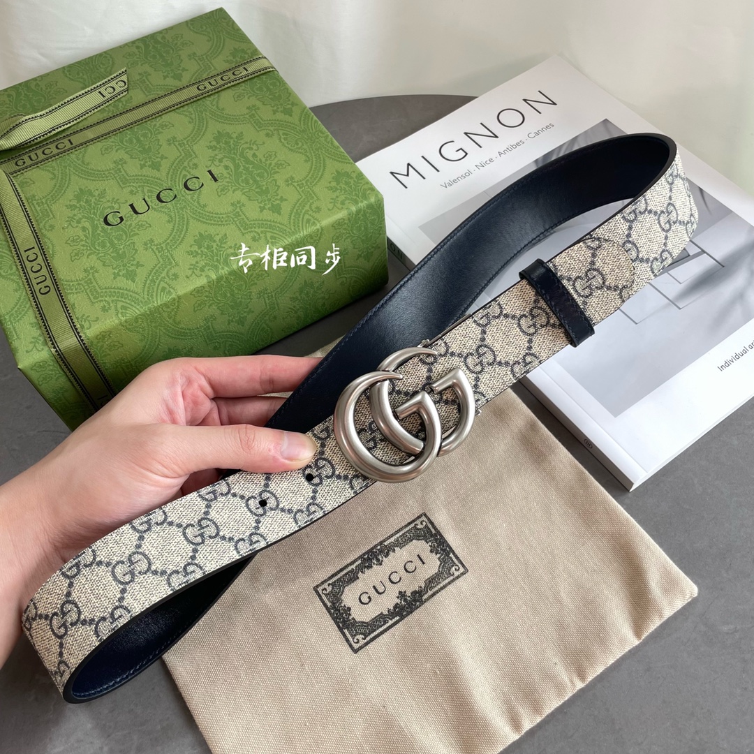 Gucci Basic Belt Cow Leather Waterproof M