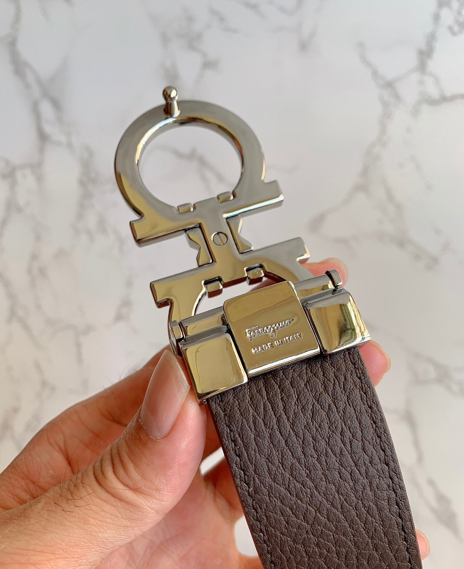Salvatore Ferragamo Basic Belt Cow Leather