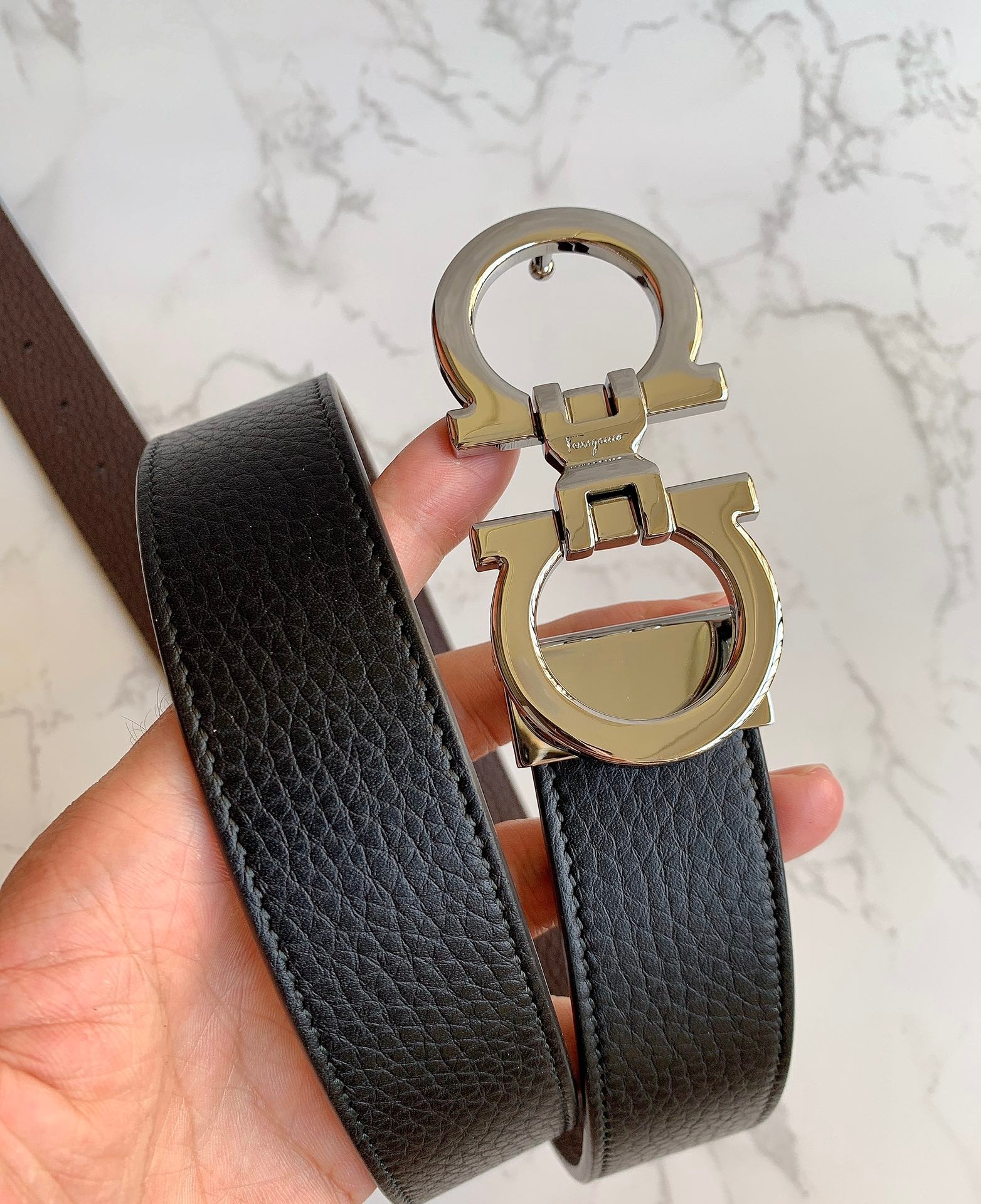 Salvatore Ferragamo Basic Belt Cow Leather