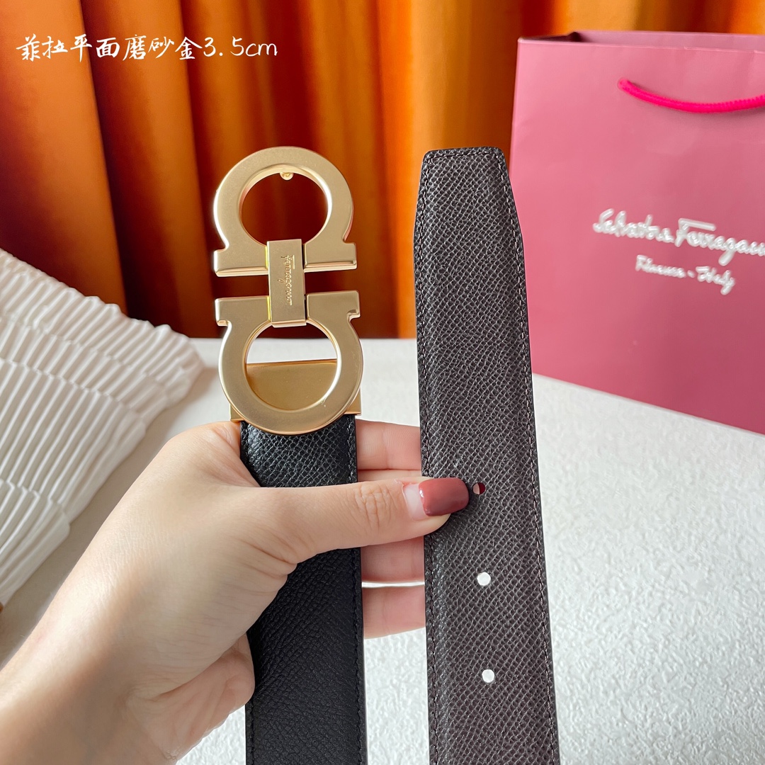 Salvatore Ferragamo Basic Belt Cow Leather