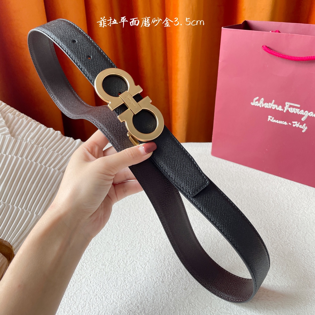 Salvatore Ferragamo Basic Belt Cow Leather