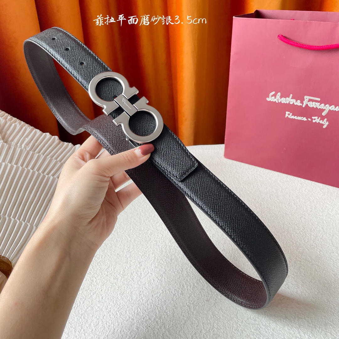 Salvatore Ferragamo Basic Belt Cow Leather