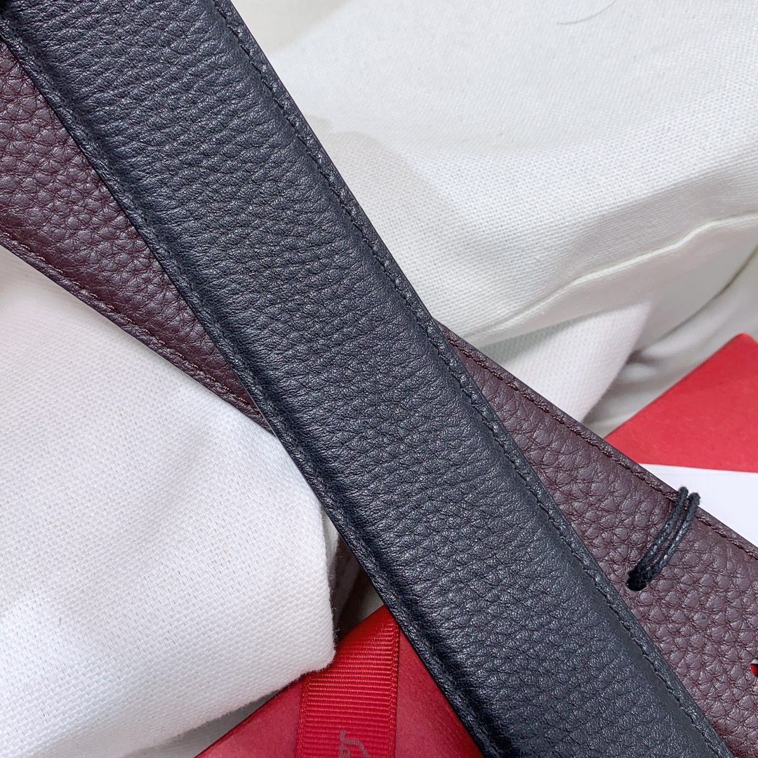 Salvatore Ferragamo Male Leather Belt Cow Leather 35mm