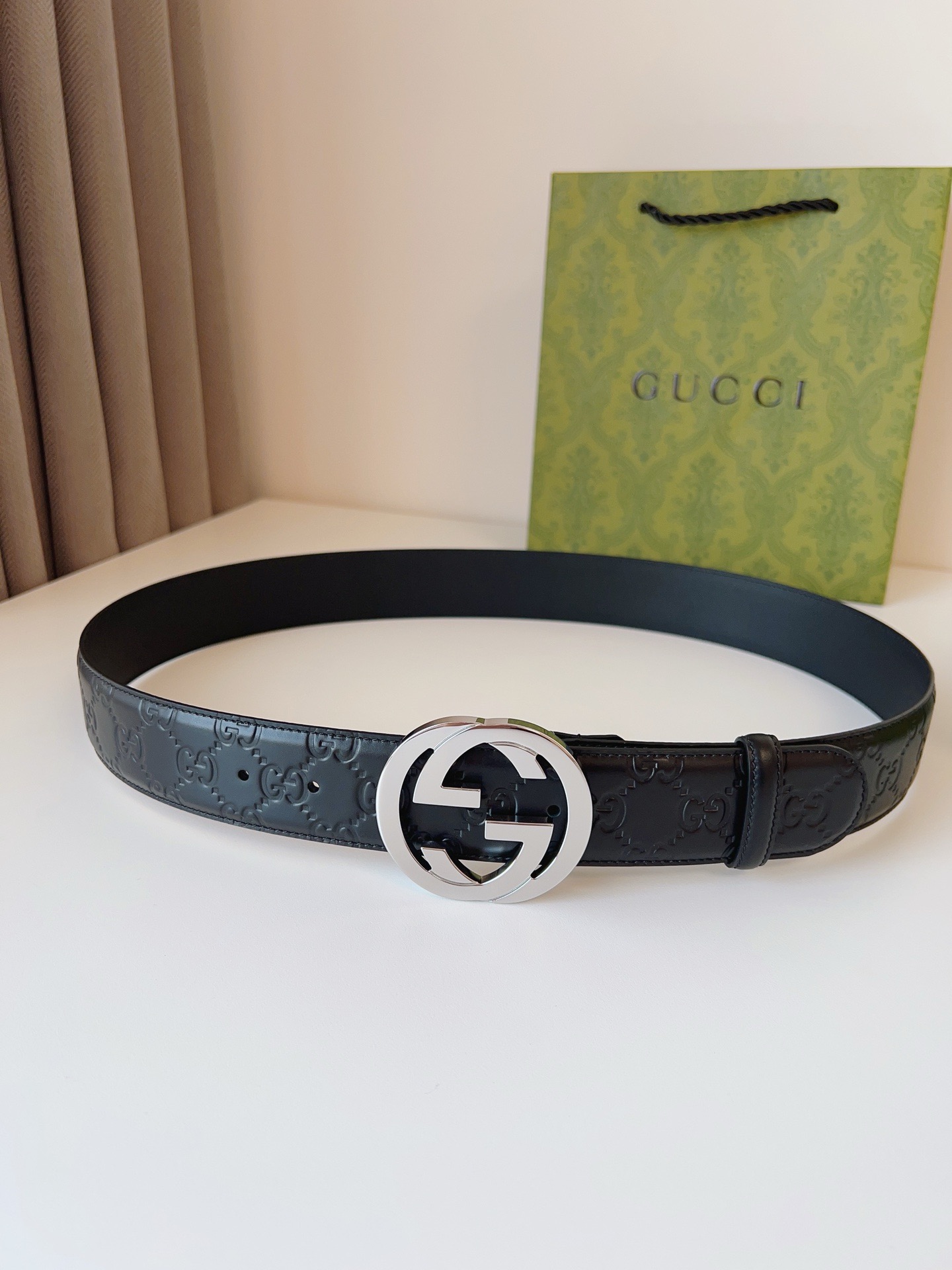 Gucci Basic Belt Cow Leather S-m