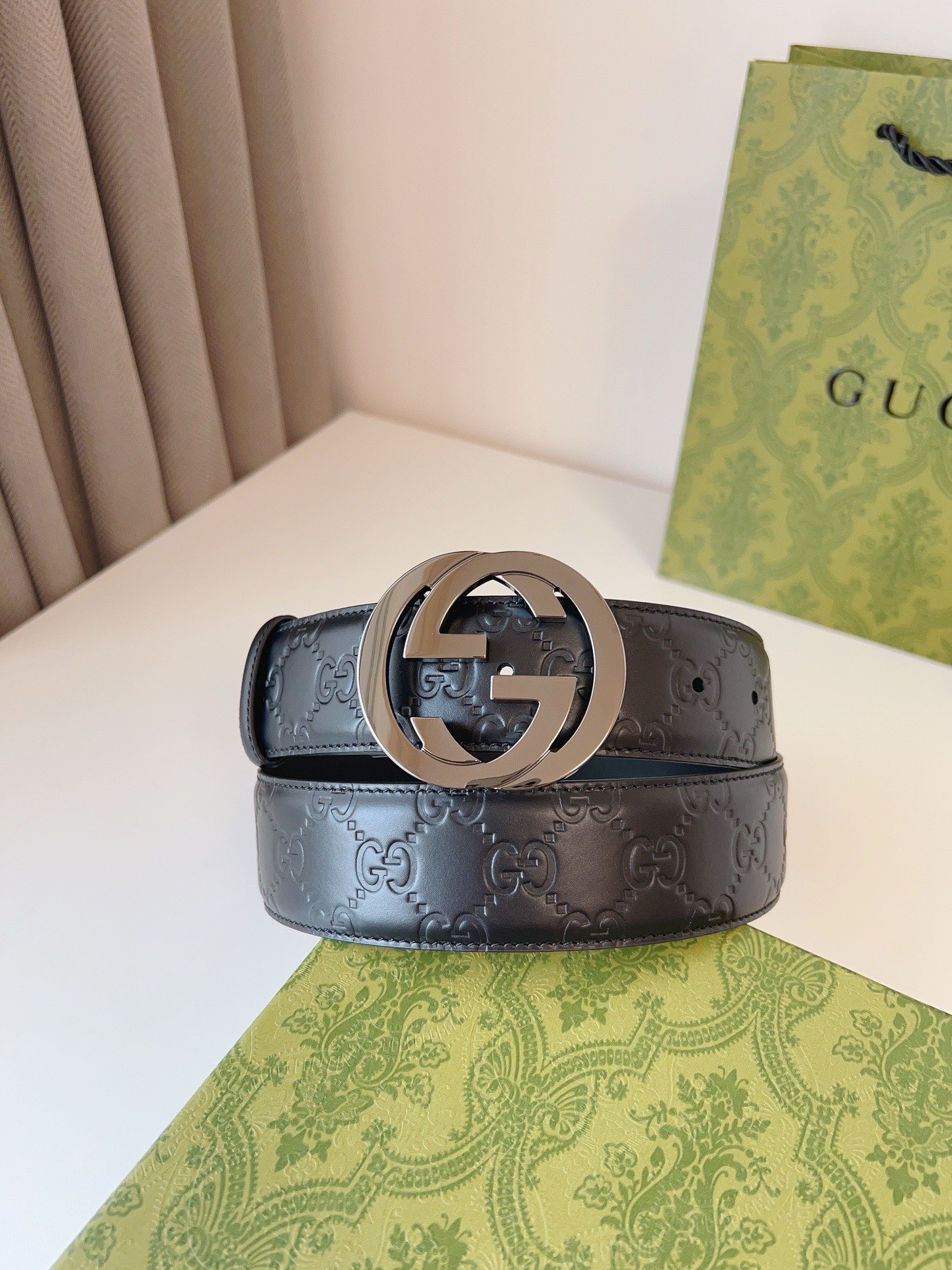 Gucci Basic Belt Cow Leather S-m