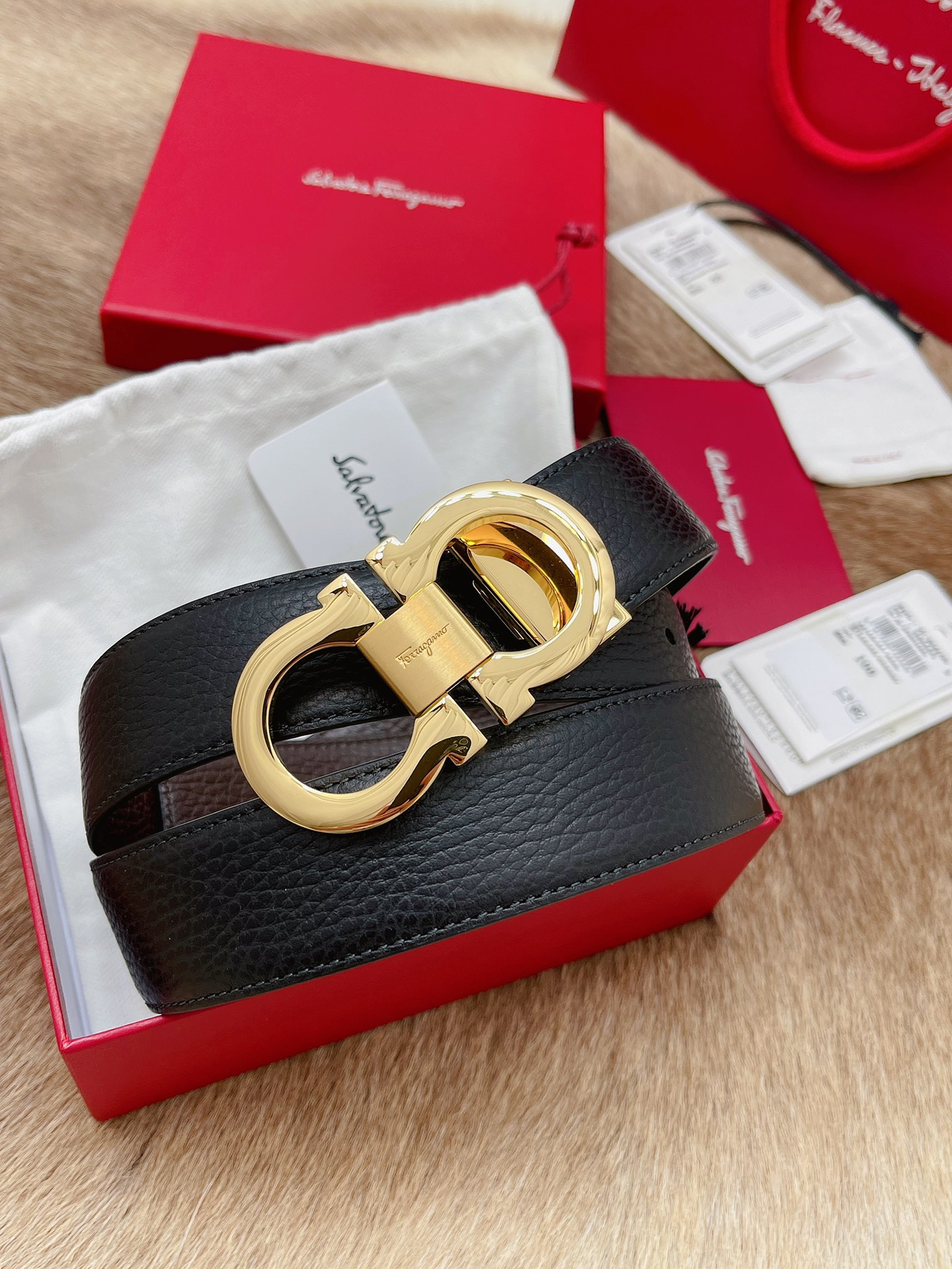 Salvatore Ferragamo Male Leather Belt M