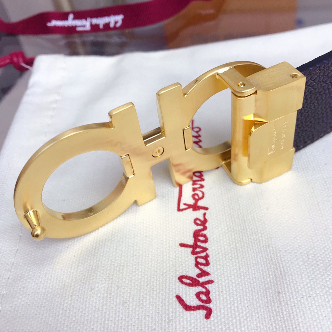 Salvatore Ferragamo Male Leather Belt M