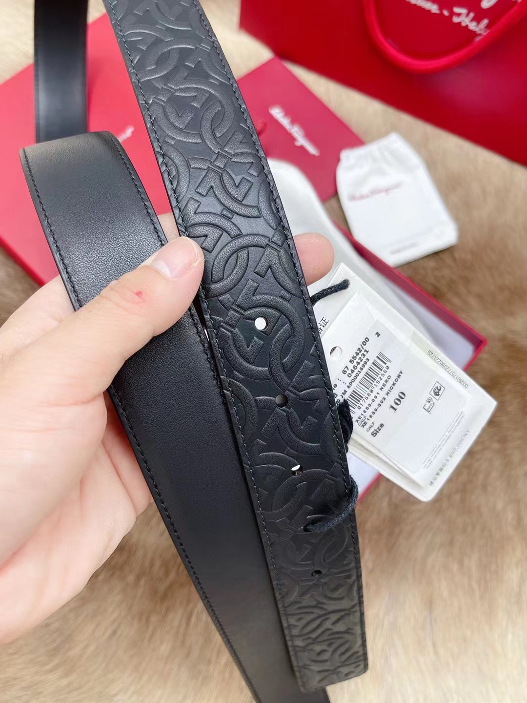 Salvatore Ferragamo Male Leather Belt M