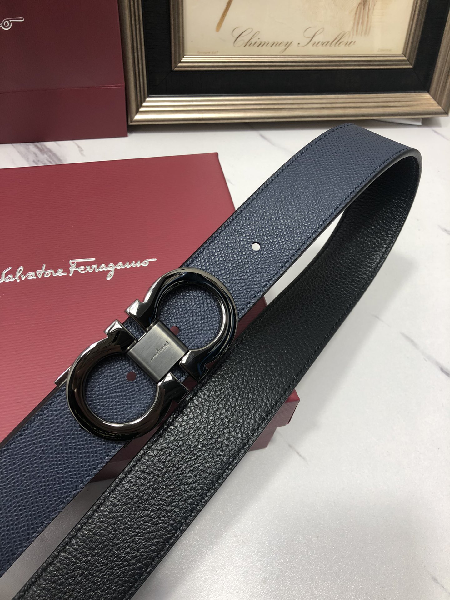 Salvatore Ferragamo Male Leather Belt M