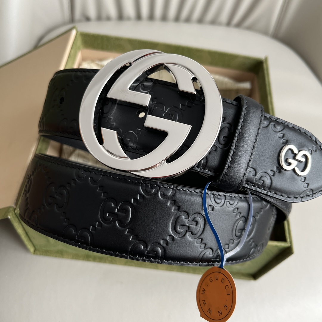 Gucci Basic Belt Cow Leather 40mm